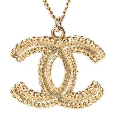 chanel cc logo necklace gold|Chanel cc necklace price.